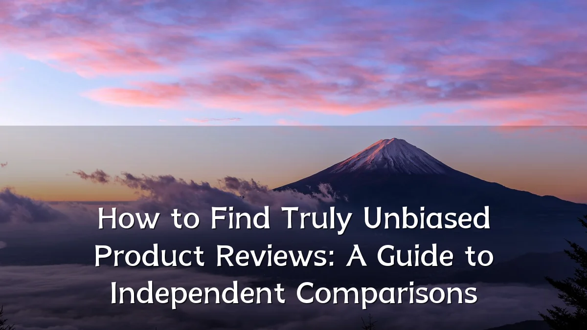 How to Find Truly Unbiased Product Reviews: A Guide to Independent Comparisons