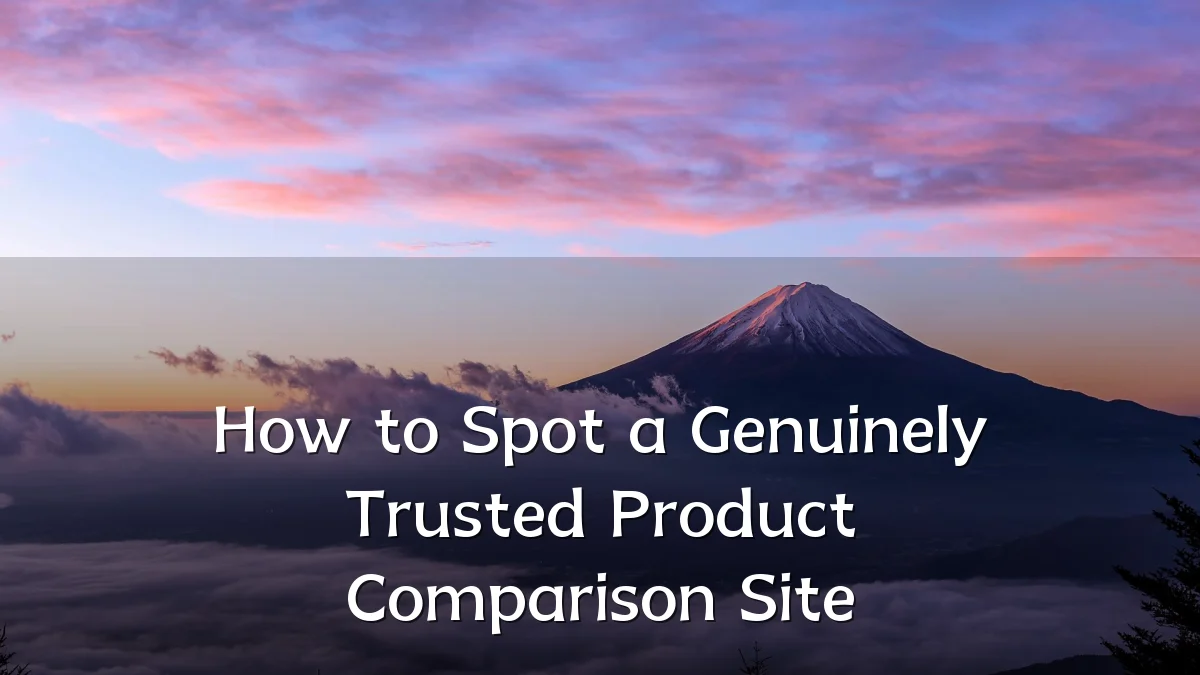 How to Spot a Genuinely Trusted Product Comparison Site