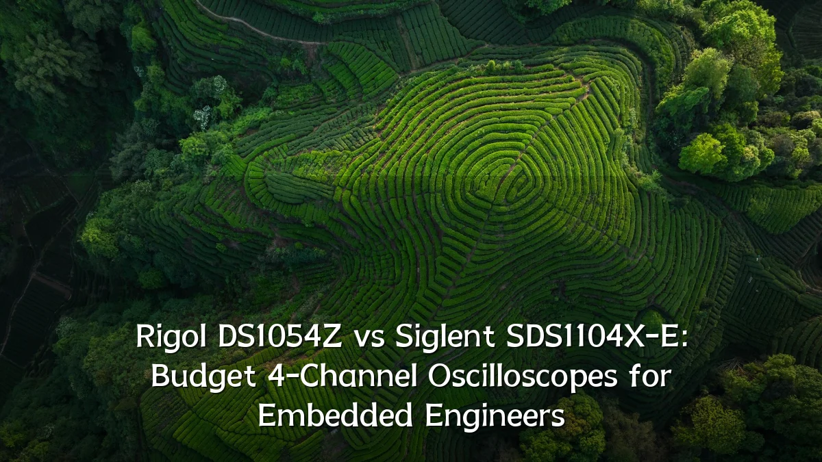 Rigol DS1054Z vs Siglent SDS1104X-E: Budget 4-Channel Oscilloscopes for Embedded Engineers