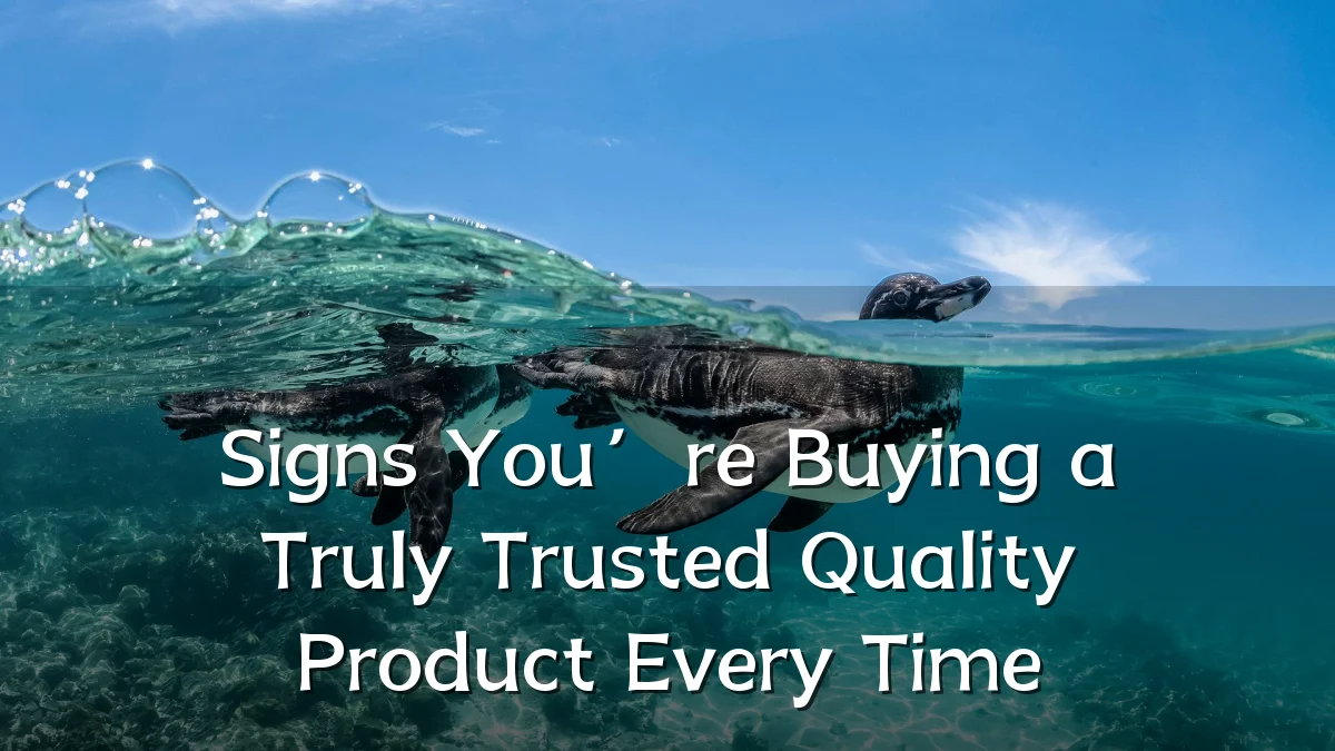 Signs You’re Buying a Truly Trusted Quality Product Every Time
