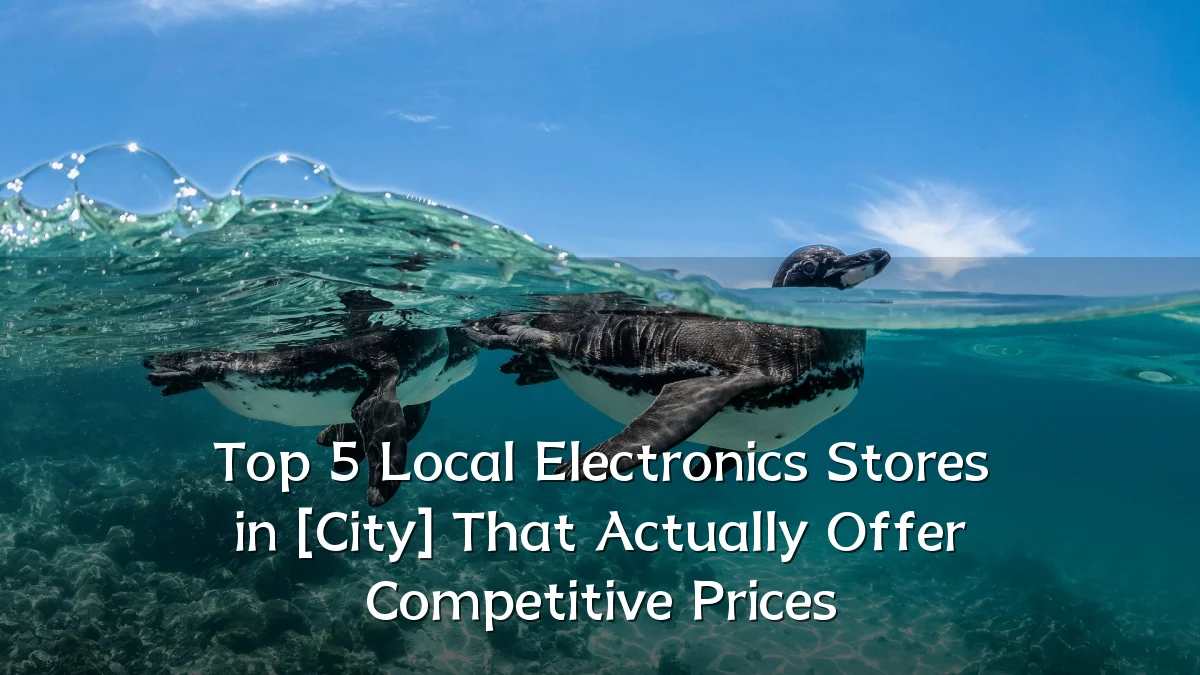 Top 5 Local Electronics Stores in [City] That Actually Offer Competitive Prices