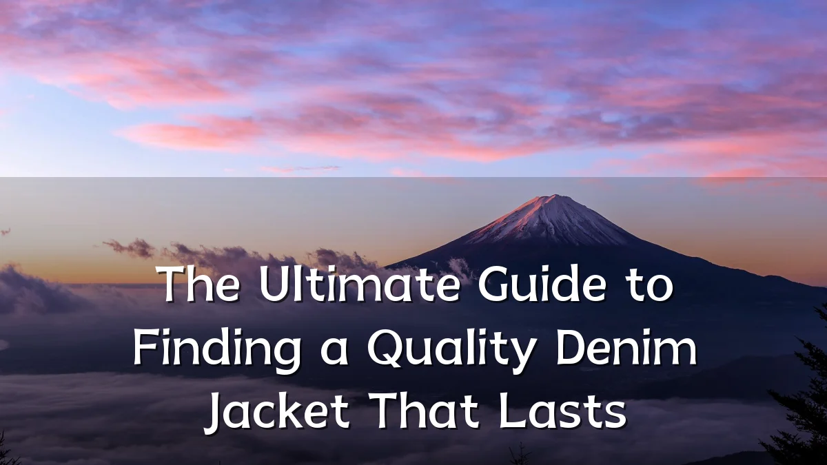 The Ultimate Guide to Finding a Quality Denim Jacket That Lasts