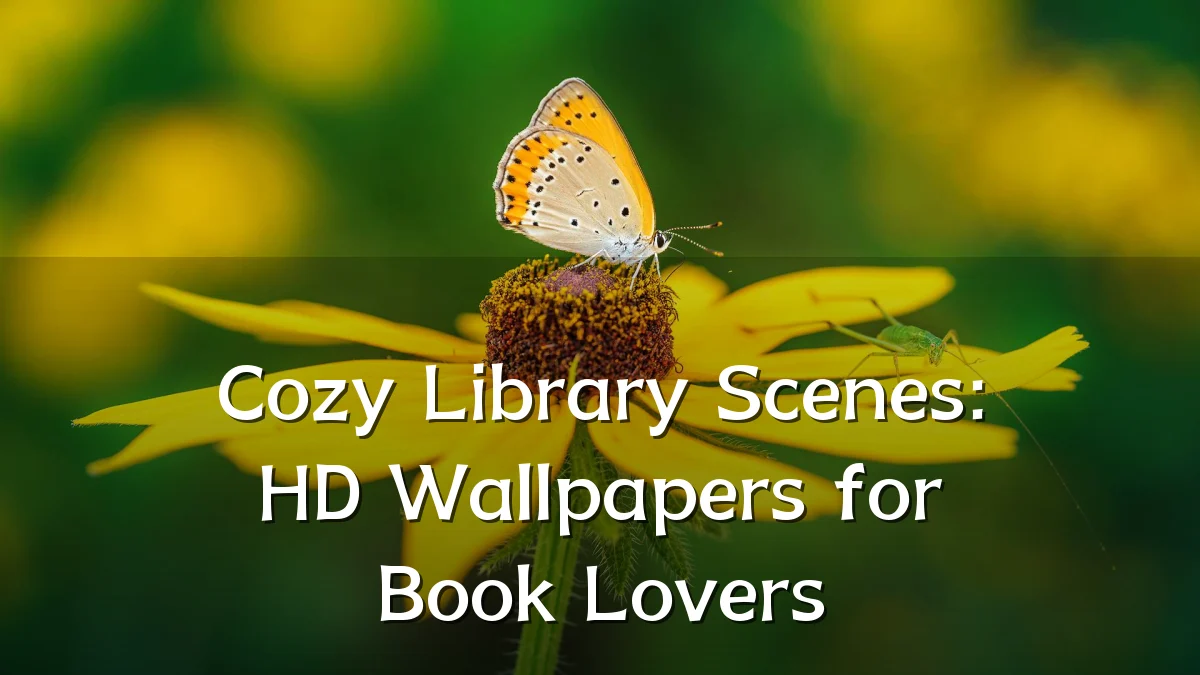 Cozy Library Scenes: HD Wallpapers for Book Lovers