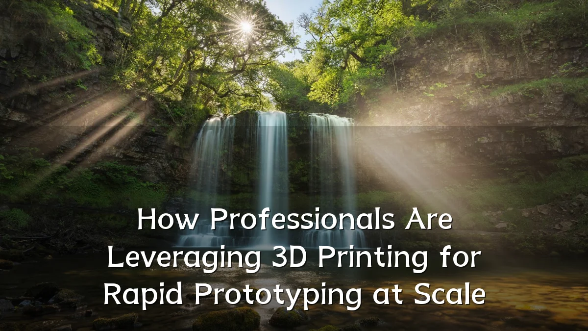 How Professionals Are Leveraging 3D Printing for Rapid Prototyping at Scale