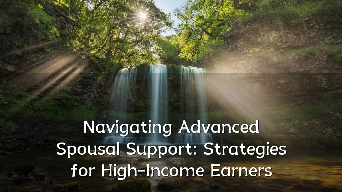 Navigating Advanced Spousal Support: Strategies for High-Income Earners