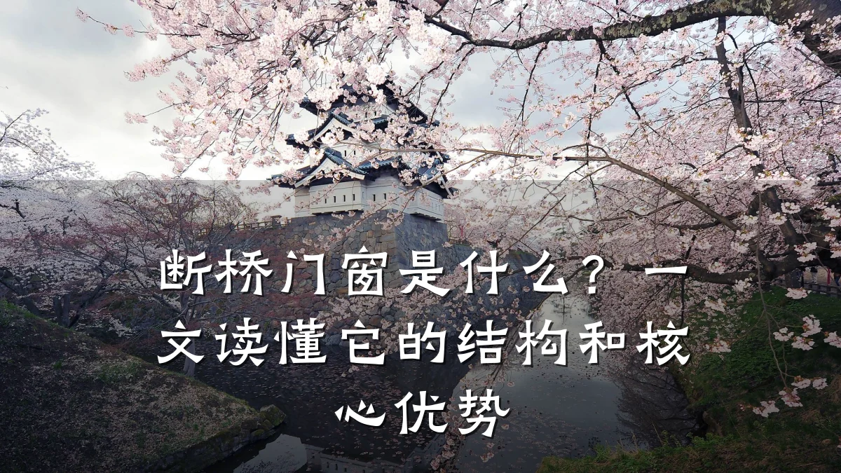断桥门窗是什么?一文读懂它的结构和核心优势