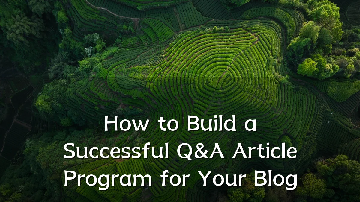How to Build a Successful Q&A Article Program for Your Blog